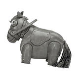 Maxbell Horse Shape Crossbody Bag PU Leather Casual Handbag for Work Shopping Travel Gray
