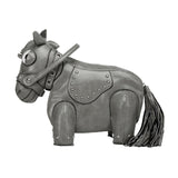Maxbell Horse Shape Crossbody Bag PU Leather Casual Handbag for Work Shopping Travel Gray