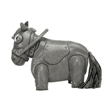 Maxbell Horse Shape Crossbody Bag PU Leather Casual Handbag for Work Shopping Travel Gray