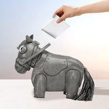 Maxbell Horse Shape Crossbody Bag PU Leather Casual Handbag for Work Shopping Travel Gray