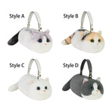 Maxbell Cat Handbag Realistic Lovely for Women Crossbody Bag for Events Style A