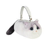 Maxbell Cat Handbag Realistic Lovely for Women Crossbody Bag for Events Style A