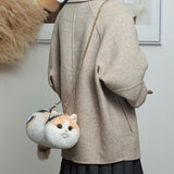 Maxbell Cat Handbag Realistic Lovely for Women Crossbody Bag for Events Style B