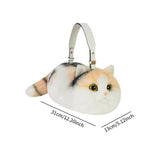 Maxbell Cat Handbag Realistic Lovely for Women Crossbody Bag for Events Style B