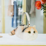 Maxbell Cat Handbag Realistic Lovely for Women Crossbody Bag for Events Style B