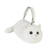 Maxbell Cat Handbag Realistic Lovely for Women Crossbody Bag for Events Style C