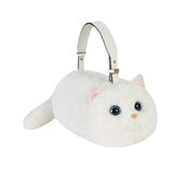 Maxbell Cat Handbag Realistic Lovely for Women Crossbody Bag for Events Style C