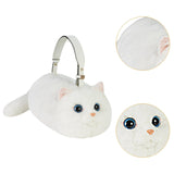 Maxbell Cat Handbag Realistic Lovely for Women Crossbody Bag for Events Style C