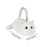 Maxbell Cat Handbag Realistic Lovely for Women Crossbody Bag for Events Style C