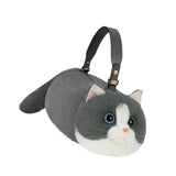 Maxbell Cat Handbag Realistic Lovely for Women Crossbody Bag for Events Style D