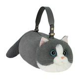 Maxbell Cat Handbag Realistic Lovely for Women Crossbody Bag for Events Style D