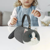 Maxbell Cat Handbag Realistic Lovely for Women Crossbody Bag for Events Style D