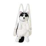 Maxbell Dog Shaped Backpack Adorable Soft Stylish Daypack for Child Girls Pet Lovers No Black Bowtie