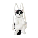 Maxbell Dog Shaped Backpack Adorable Soft Stylish Daypack for Child Girls Pet Lovers No Black Bowtie