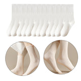 Maxbell 6 Pair Mid Calf Socks Stocking Elastic for Outdoor Activities Leisure Casual for Adults Women 6 White