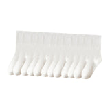 Maxbell 6 Pair Mid Calf Socks Stocking Elastic for Outdoor Activities Leisure Casual for Adults Women 6 White