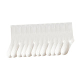 Maxbell 6 Pair Mid Calf Socks Stocking Elastic for Outdoor Activities Leisure Casual for Adults Women 6 White