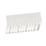 Maxbell 6 Pair Mid Calf Socks Stocking Elastic for Outdoor Activities Leisure Casual for Adults Women 6 White