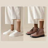 Maxbell 6 Pair Mid Calf Socks Stocking Elastic for Outdoor Activities Leisure Casual for Adults Women 6 Black