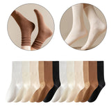 Maxbell 6 Pair Mid Calf Socks Stocking Elastic for Outdoor Activities Leisure Casual for Adults Women Mixed Color