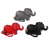 Maxbell Elephant Shape Crossbody Bag Animal Elephant Purse for Party Summer Shopping Red
