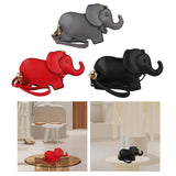 Maxbell Elephant Shape Crossbody Bag Animal Elephant Purse for Party Summer Shopping Red