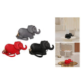 Maxbell Elephant Shape Crossbody Bag Animal Elephant Purse for Party Summer Shopping Red