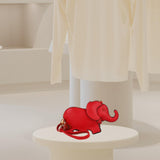 Maxbell Elephant Shape Crossbody Bag Animal Elephant Purse for Party Summer Shopping Red