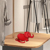 Maxbell Elephant Shape Crossbody Bag Animal Elephant Purse for Party Summer Shopping Red