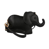 Maxbell Elephant Shape Crossbody Bag Animal Elephant Purse for Party Summer Shopping Black