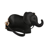 Maxbell Elephant Shape Crossbody Bag Animal Elephant Purse for Party Summer Shopping Black
