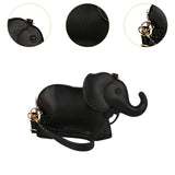 Maxbell Elephant Shape Crossbody Bag Animal Elephant Purse for Party Summer Shopping Black