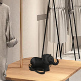 Maxbell Elephant Shape Crossbody Bag Animal Elephant Purse for Party Summer Shopping Black