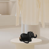 Maxbell Elephant Shape Crossbody Bag Animal Elephant Purse for Party Summer Shopping Black