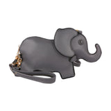 Maxbell Elephant Shape Crossbody Bag Animal Elephant Purse for Party Summer Shopping Gray