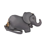 Maxbell Elephant Shape Crossbody Bag Animal Elephant Purse for Party Summer Shopping Gray