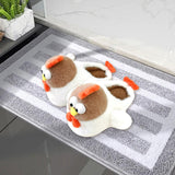 Maxbell Womens Plush Slippers Cute Casual Slides for Living Room Household Apartment EU 38 to 39