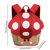 Maxbell Kids Backpack Large Capacity Cute Travel Bag for Children Kindergarten Girls Red