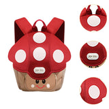 Maxbell Kids Backpack Large Capacity Cute Travel Bag for Children Kindergarten Girls Red