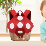 Maxbell Kids Backpack Large Capacity Cute Travel Bag for Children Kindergarten Girls Red