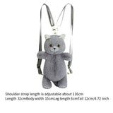 Maxbell Plush Backpack Handmade Stuffed Animal Toy for Gift Outdoor Sports Traveling