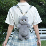 Maxbell Plush Backpack Handmade Stuffed Animal Toy for Gift Outdoor Sports Traveling