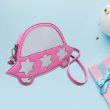 Maxbell Creative Crossbody Bag Funny Portable Shoulder Purse for Shopping Work Party Pink