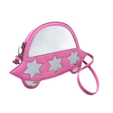 Maxbell Creative Crossbody Bag Funny Portable Shoulder Purse for Shopping Work Party Pink