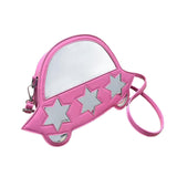 Maxbell Creative Crossbody Bag Funny Portable Shoulder Purse for Shopping Work Party Pink