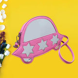 Maxbell Creative Crossbody Bag Funny Portable Shoulder Purse for Shopping Work Party Pink