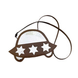 Maxbell Creative Crossbody Bag Funny Portable Shoulder Purse for Shopping Work Party Brown