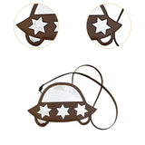 Maxbell Creative Crossbody Bag Funny Portable Shoulder Purse for Shopping Work Party Brown