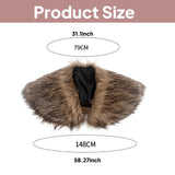 Maxbell Faux Fur Collar for Men Women Costume Accessory Larp Cosplay Medieval Mantle