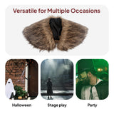 Maxbell Faux Fur Collar for Men Women Costume Accessory Larp Cosplay Medieval Mantle